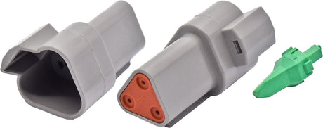 4 Piece Female Three Cavity Connector & Wedgelock - PKTool | Universal Auto Spares