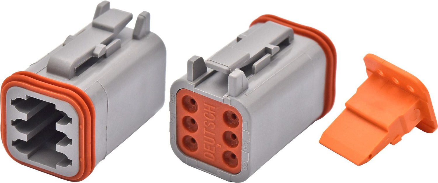 1 Piece Male Six Cavity Plug Connector & Wedgelock - PKTool | Universal Auto Spares