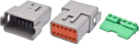 1 Piece Female Twelve Cavity Connector & Wedgelock - PKTool | Universal Auto Spares