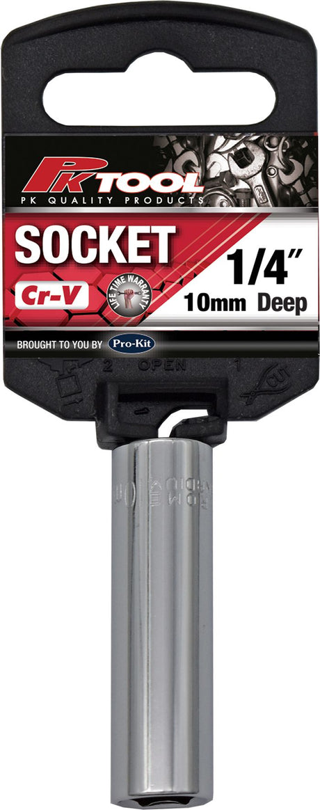 1/4" DR 10mm Deep Socket - PKTool