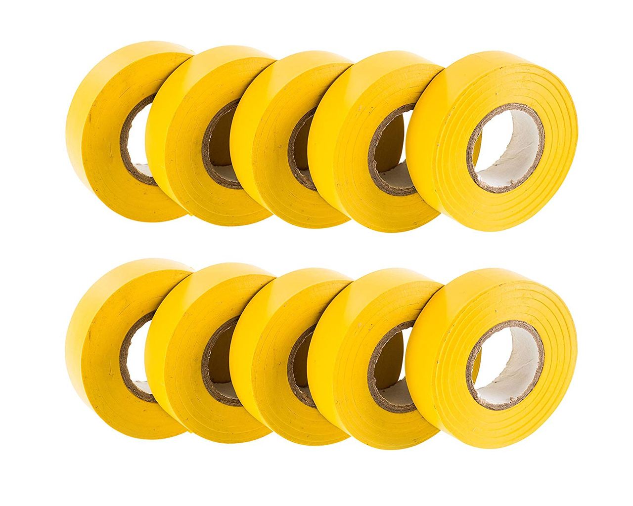 PVC Electrical Tape 18mm x 20m Yellow 10 Rolls - NITTO