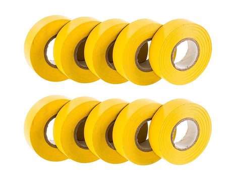 PVC Electrical Tape 18mm x 20m Yellow 10 Rolls - NITTO