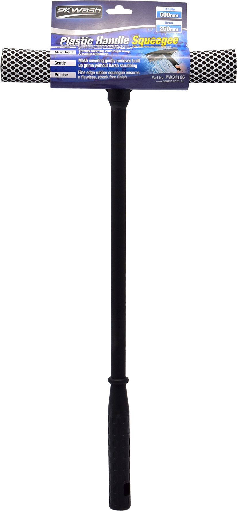 500mm Plastic Handle Squeegee with 250mm Head - PK Wash