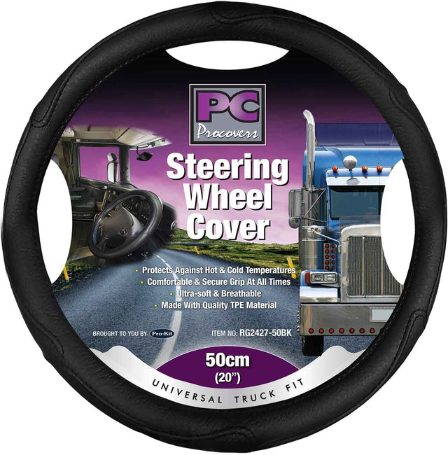 50cm (20”) Steering Wheel Cover - PC Procovers | Universal Auto Spares