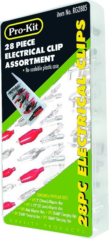 Electrical Clip Assortment 28 Pieces - PKTool