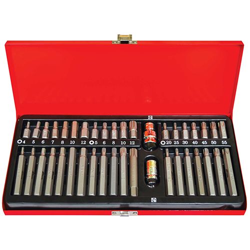 40 Pieces 10mm Hex Star, Hex & Spline Set - PKTool