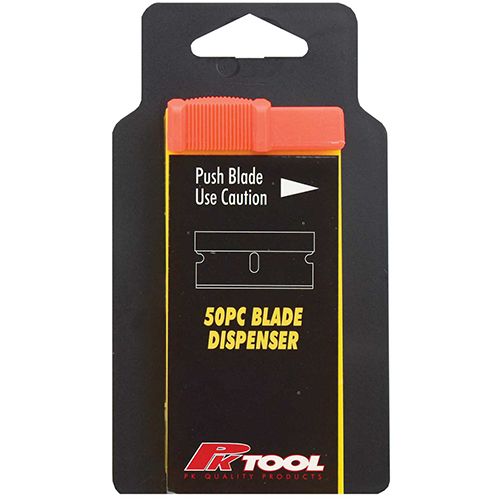 50 Pieces Safety Scraper Blade Pack In Safety Case - PKTool