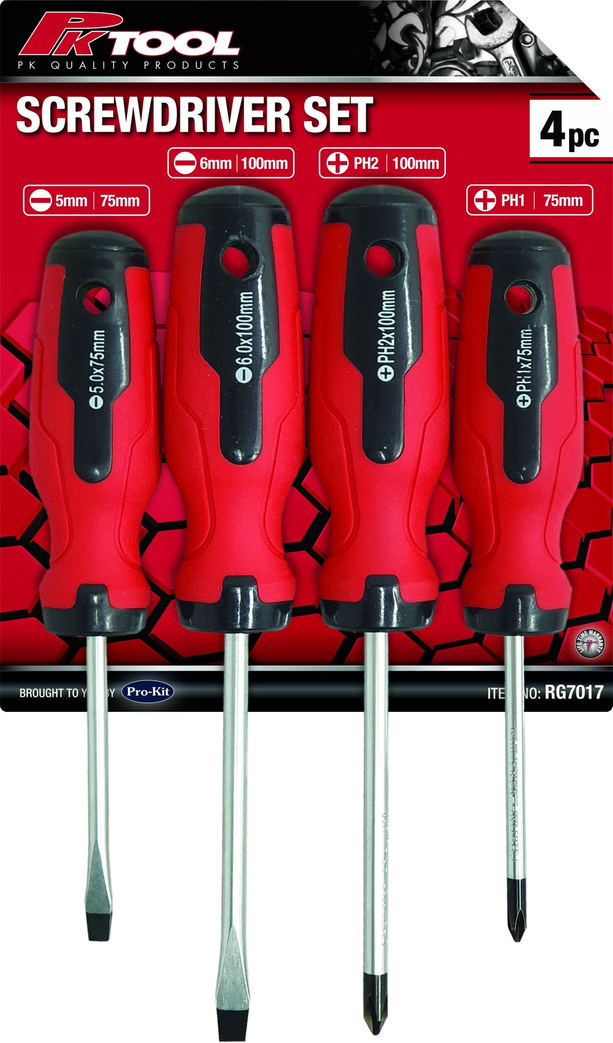 4 Pieces Screwdriver Set - PKTool