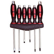 6 Pieces Heavy Duty Tang Through Screwdriver Set With Hex Head - PKTool
