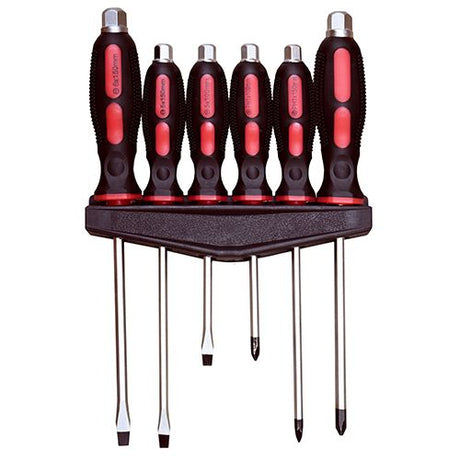 6 Pieces Heavy Duty Tang Through Screwdriver Set With Hex Head - PKTool
