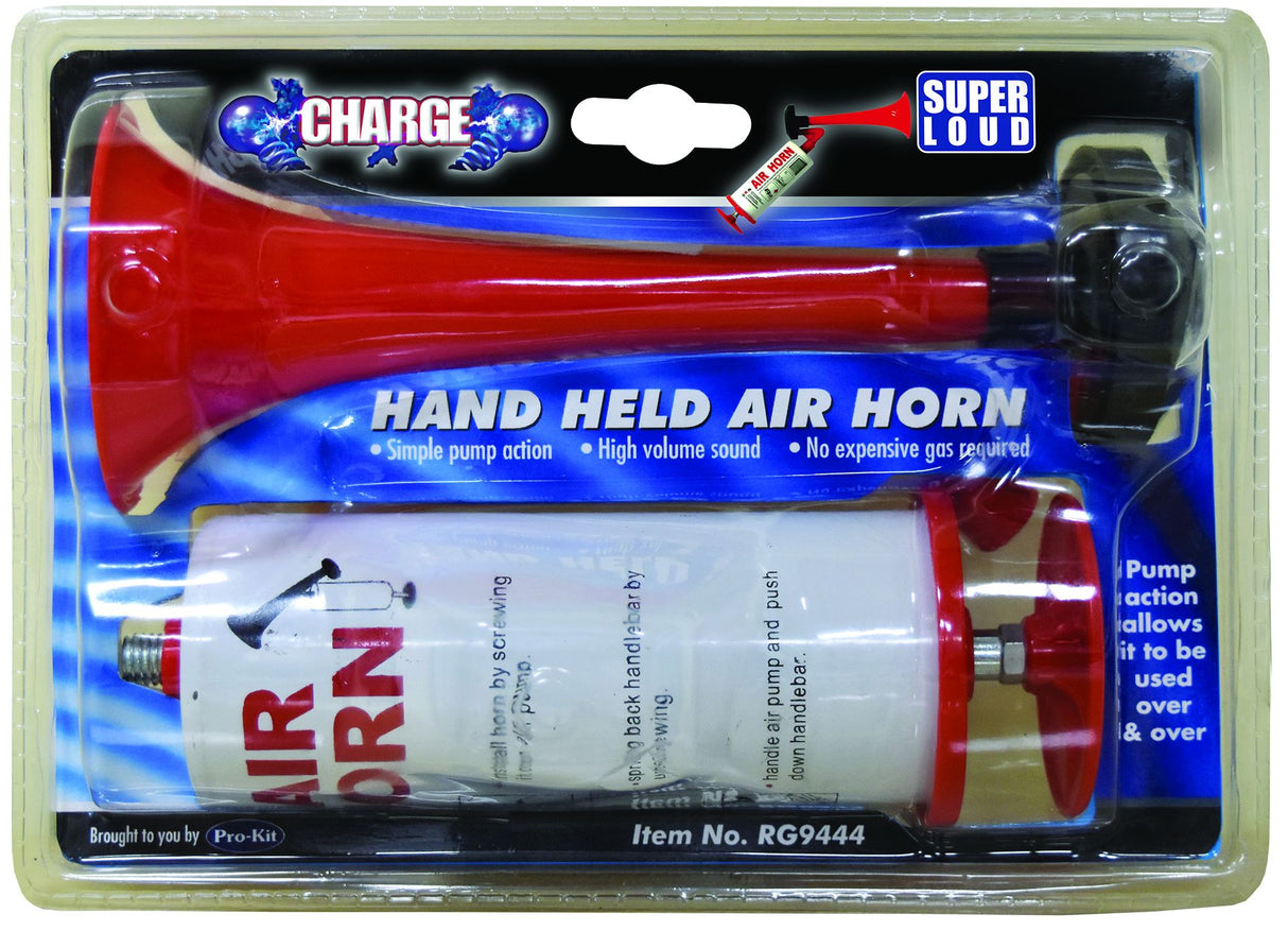 Air Horn Hand Held Push Pump No Gas - Charge