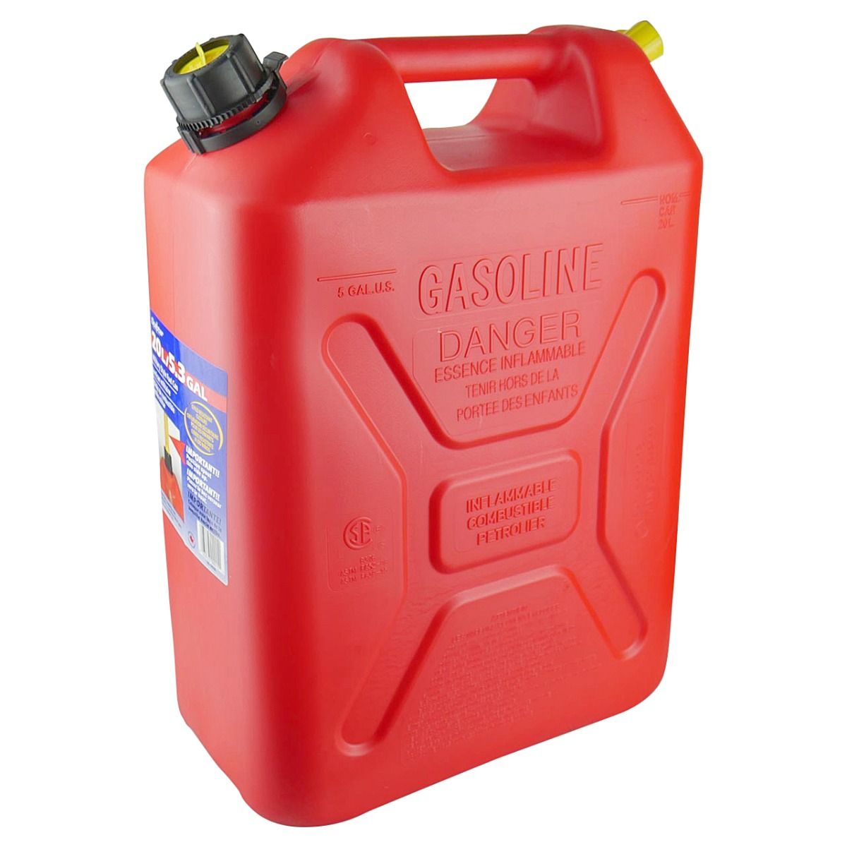 20L Fuel Upright Jerry Can Red - Scepter