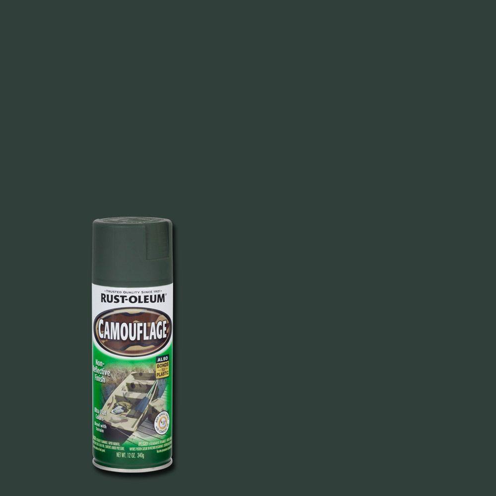 Specialty Deep Forest Green Camouflage Non-Reflective Finish 340g - Rust-Oleum