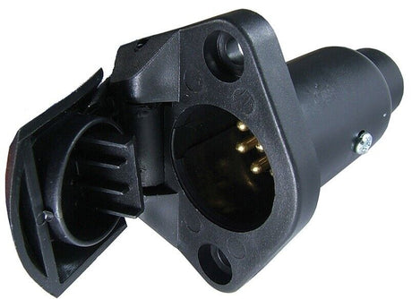 7 Pin Small Round Plastic Trailer Base - LION