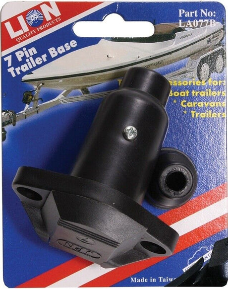 7 Pin Small Round Plastic Trailer Base - LION