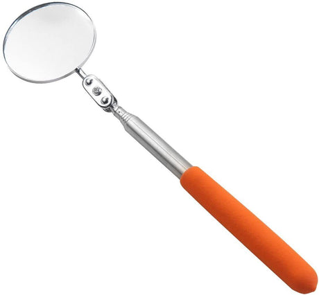 Automotive Telescopic Inspection Mirror Extendable Plated Steel