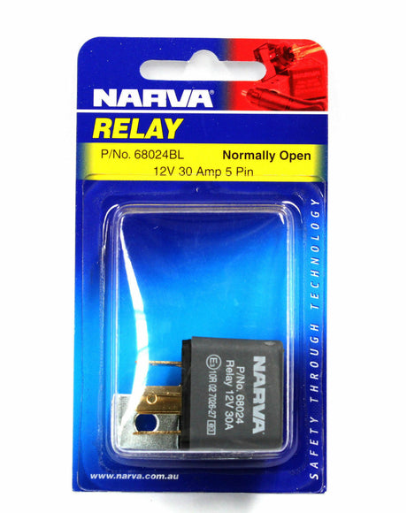 Electrical Relay Normal Open 5 Pin 12 Volt 30 Amp - Narva | Universal Auto Spares
