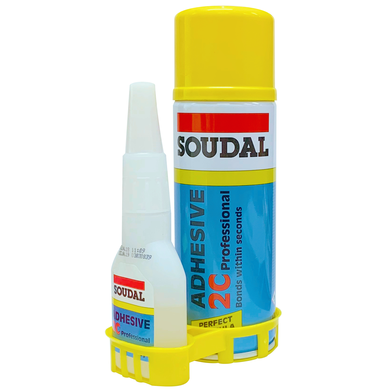 2C Adhesive Kits 100gr Cyano Activator 400mL - Soudal