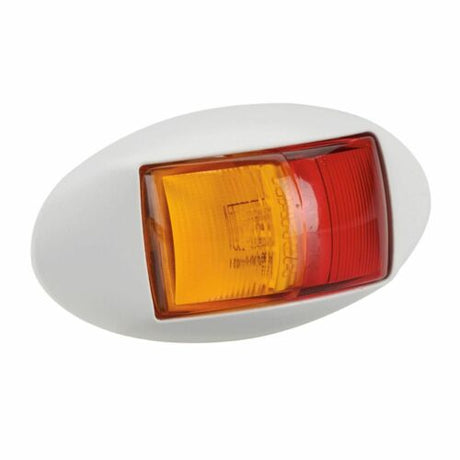 10–33 Volt Model 14 LED Side Marker Lamp (Red/Amber) White Housing - Narva