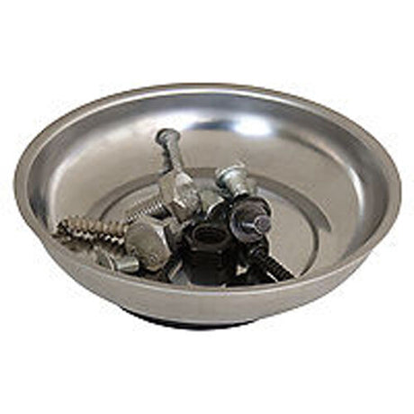 Magnetic Parts Dish 6" Diameter Dish 1-1/8" Deep Stainless Steel | Universal Auto Spares