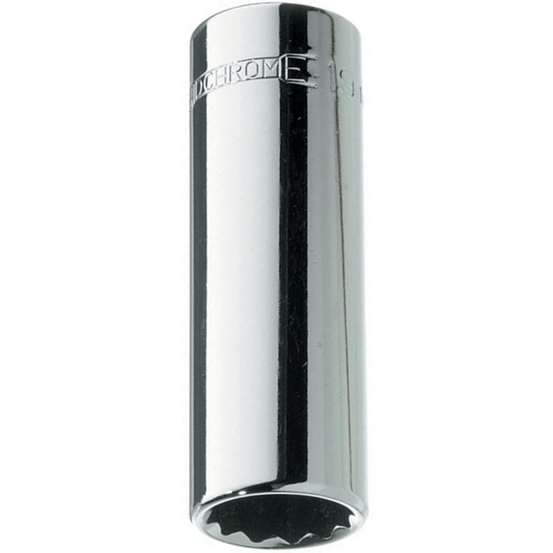 17mm x 1/2" Drive Metric 12 Point Deep Socket - Sidchrome