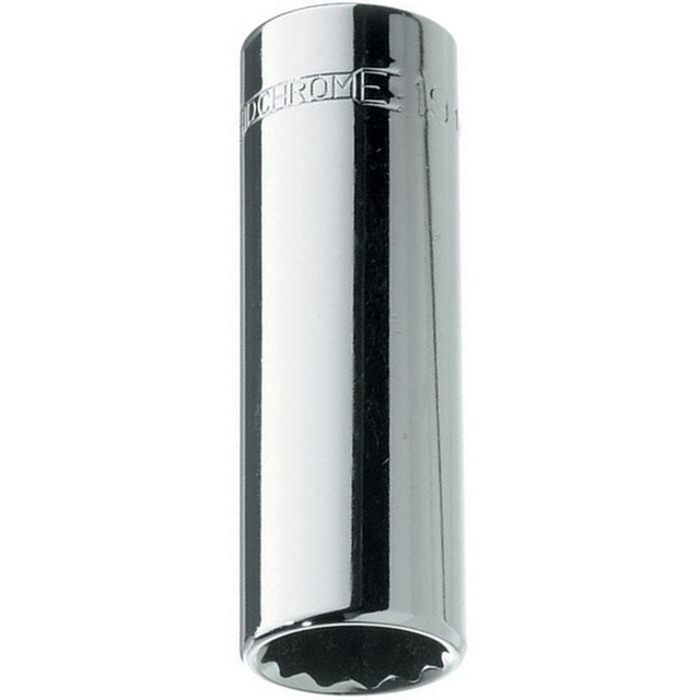 17mm x 1/2" Drive Metric 12 Point Deep Socket - Sidchrome