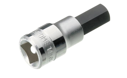 In-Hex Socket 1/2 Drive 3/8 x 60mm - SidChrome