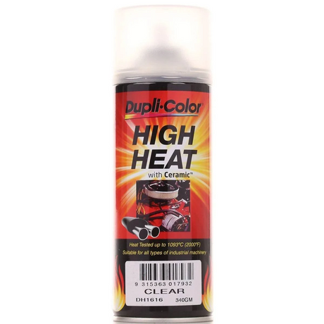 High Heat Ceramic Aerosol Paint Clear 340g - Dupli-Color | Universal Auto Spares