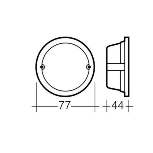 Rear End Outline Marker and Rear Position Lamp Red - Narva