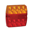 12 Volt LED Slimline Stop/Tail Direction Indicator Lamp (Square) 0.5 Cable - Narva