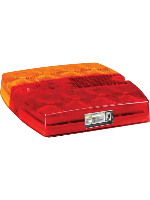 12 Volt LED Slimline Stop/Tail Direction Indicator Lamp (Square) 0.5 Cable - Narva