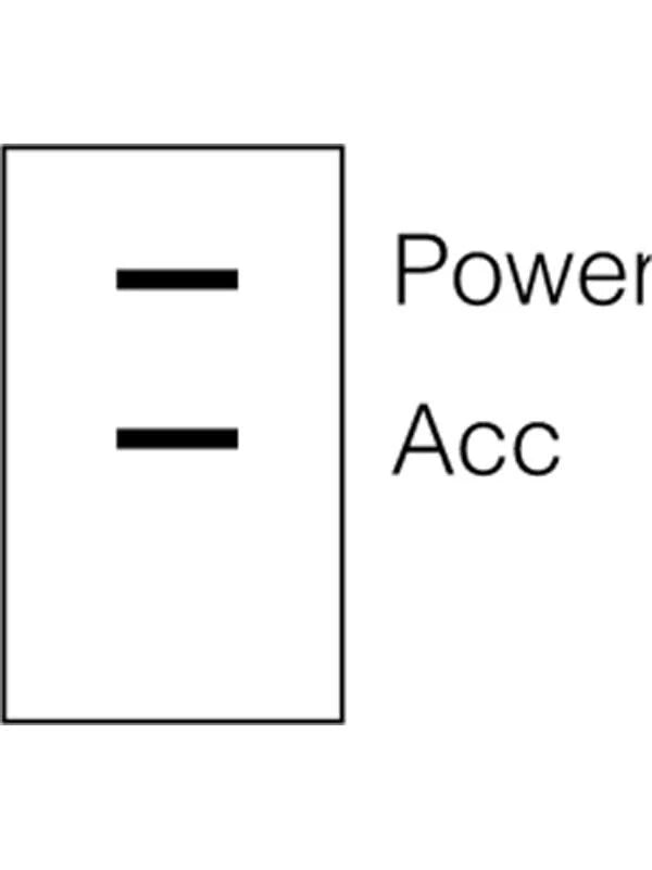 Rocker Switch Off/On SPST Contacts Rated 20A at 12V - Narva
