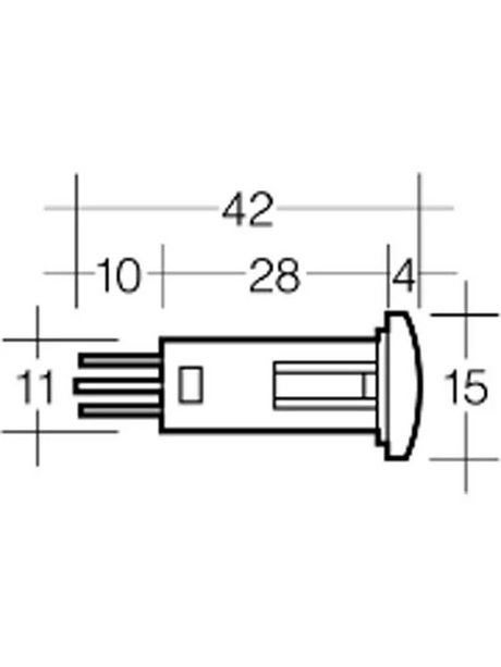 Pilot Light LED Amber 12V Blade Terminals - Narva | Universal Auto Spares