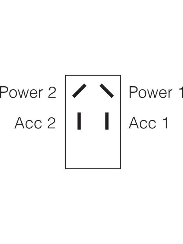 Heavy Duty Rocker Switch Off/On DPST 20A at 12V - Narva