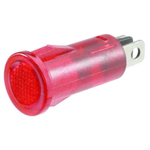 12V Pilot Light LED Red Blade Terminals Push Fit Design - Narva