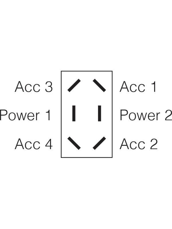 Heavy Duty Rocker Switch Momentary On/Off/Momentary On DPDT - Narva
