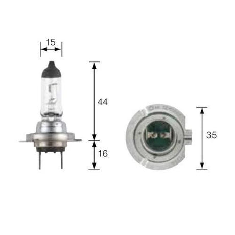 12V H7 55W Plus 60 Longer Life Halogen Headlight Globes - Narva