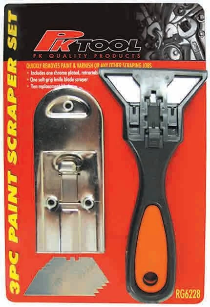 2 Pieces Safety Scraper Set With 10 Extra Blades - PKTool