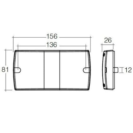 LED Stop/Tail Indicator Light LED 12V Slimline - Narva
