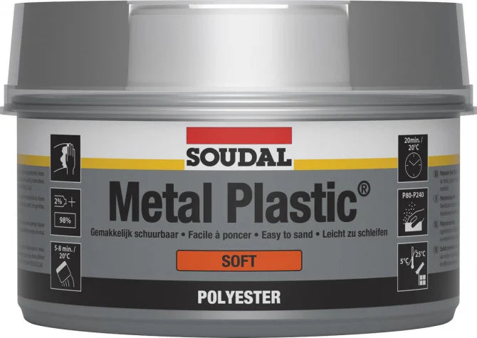 Metal Plastic Soft White 1kg - Soudal | Universal Auto Spares