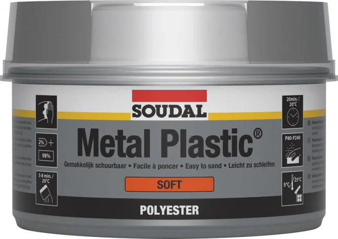 Metal Plastic Soft White 1KG - Soudal