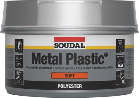 Metal Plastic Soft White 1KG - Soudal