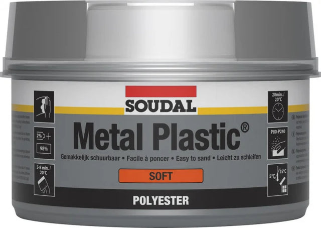 Metal Plastic Soft White 1kg - Soudal | Universal Auto Spares