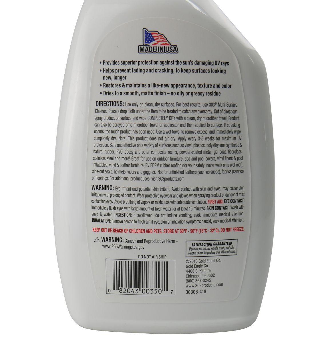 Aerospace Protectant Marine UV Protectant 946ml - 303 Protectant