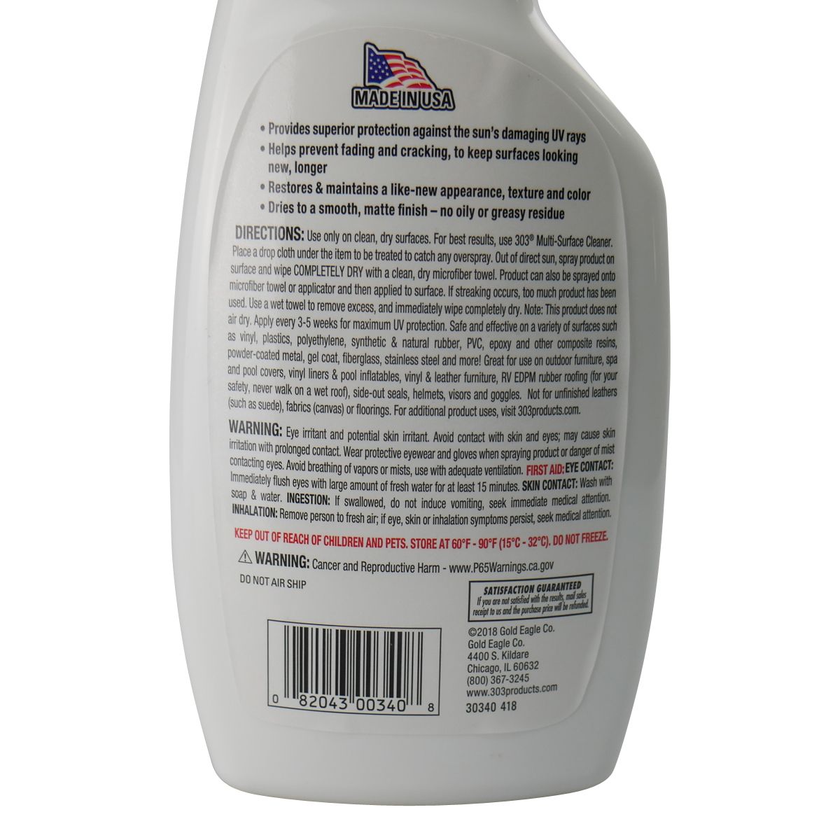 Aerospace Marine UV Protectant 473mL STAB30340 - 303 Protectant
