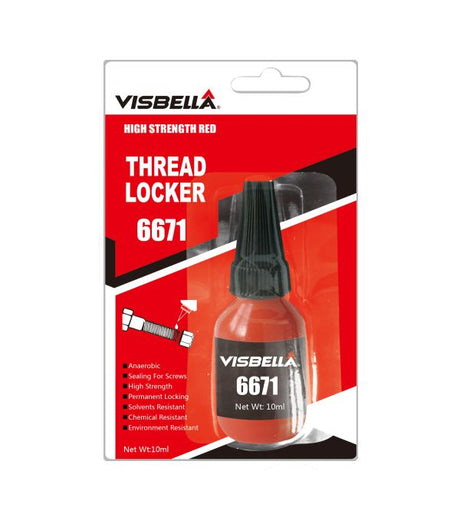 Thread Locker Red High Strength 10ml - Visbella | Universal Auto Spares