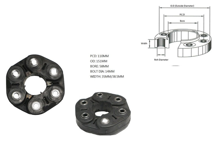 Tail Shaft Coupling (Propshaft Joint) Ford Transit VO 2014 Onwards TSC - FDTR - 005 - Sterling Parts - Transmission & Drivetrain - Sterling Parts