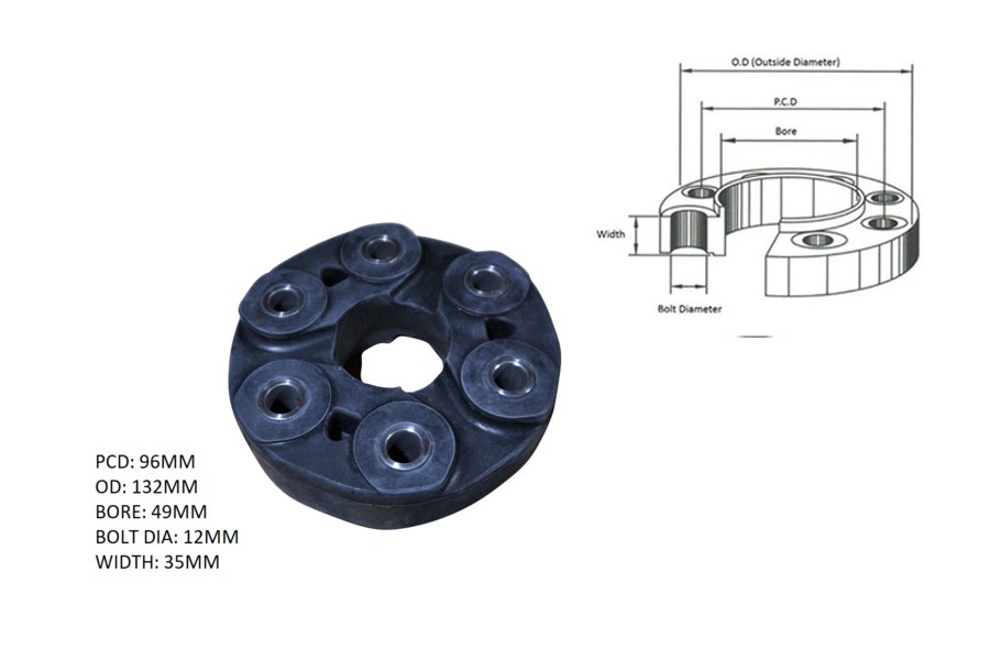 Tail Shaft Coupling (35mm, PCD 96mm) Holden Commodore VT–VE 1996 - 2013 TSC - HLCD - 020 - Sterling Parts - Transmission & Drivetrain - Sterling Parts