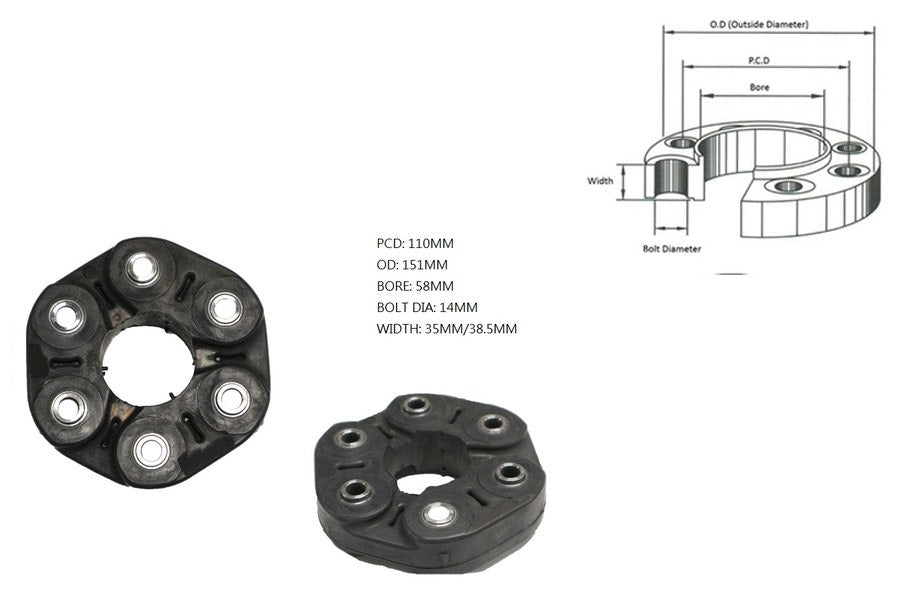 Tail Shaft Coupling (Propshaft Joint) Holden Commodore VF 2013 - 2017 TSC - HLCD - 026 - Sterling Parts - Transmission & Drivetrain - Sterling Parts