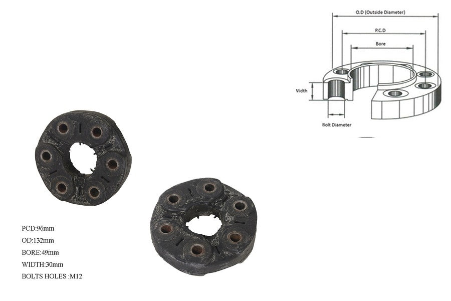 Tail Shaft Coupling (Propshaft Joint) Land Rover Range Rover P38 1995 - 2002 TSC - LRRR - 002 - Sterling Parts - Transmission & Drivetrain - Sterling Parts